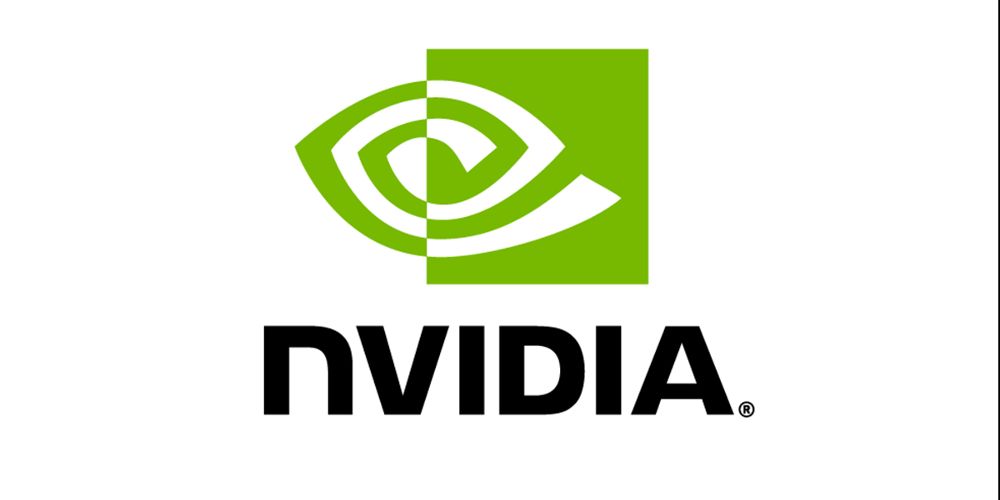 O logotipo da Nvidia é exibido