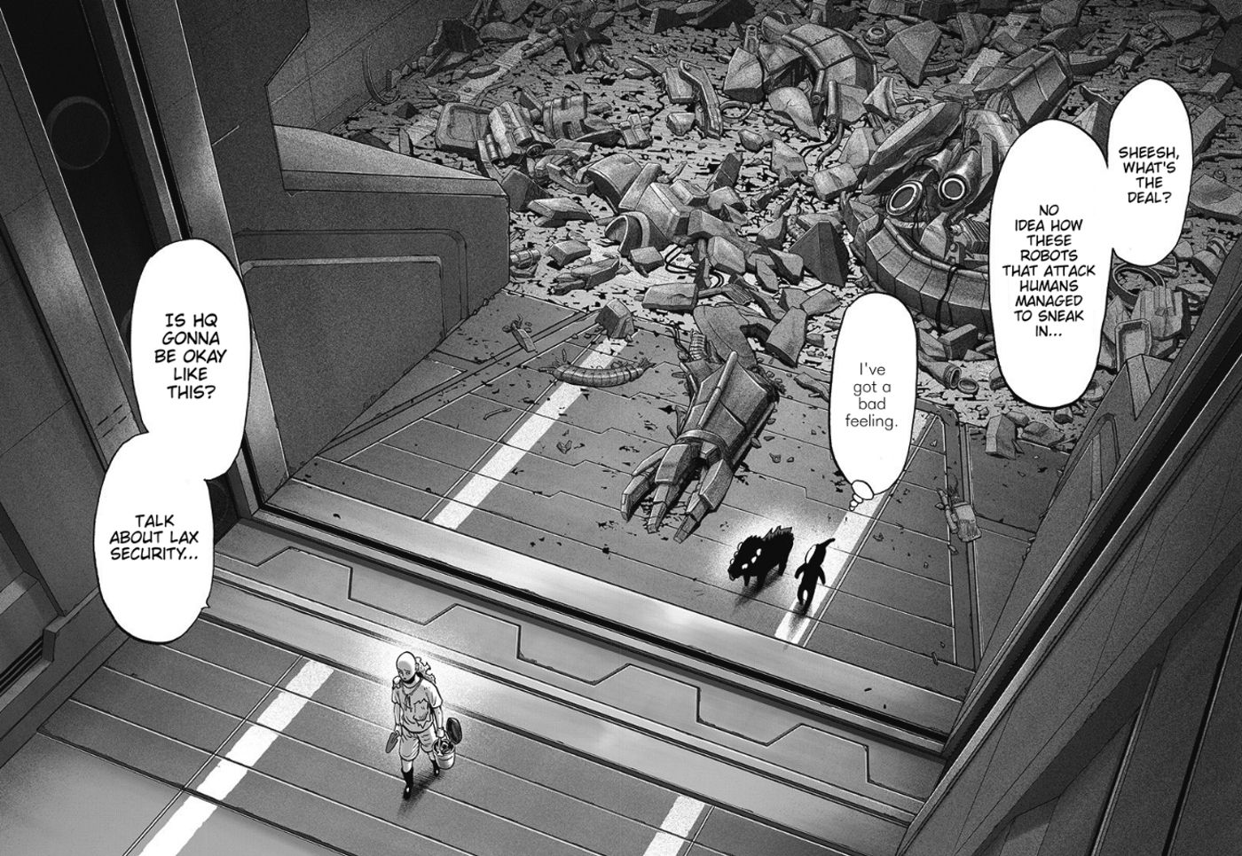 one-punch-man-172-saitama-metal-knight-robots