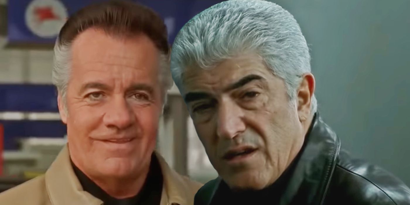 Paulie Walnuts (Tony Sirico), Phil Leotardo (Frank Vincent) de Os Sopranos.