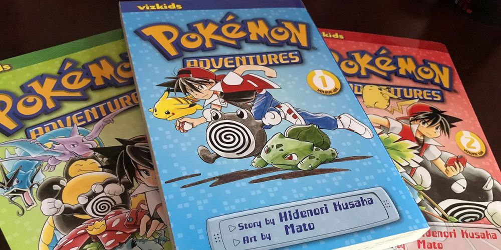 Pokemon Adventures manga series is laid out