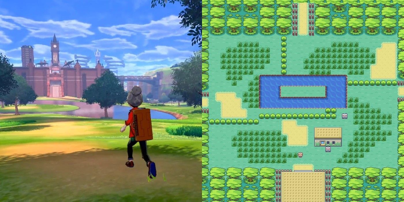 Pokémon Sword and Shield's Wild Area compared to FireRed and LeafGreen's Safari Zone.