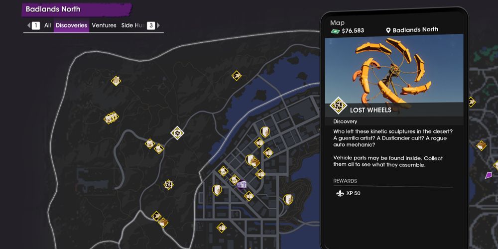 The Badlands map is seen in Saints Row