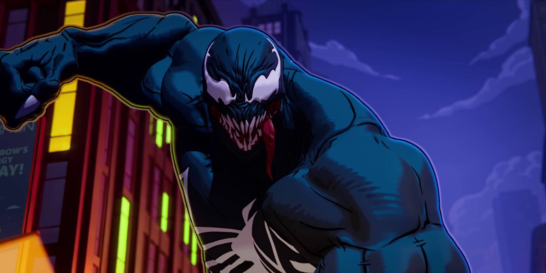 Marvel Snap Venom Beating Up Criminal Commercial Cinematic Screenshot