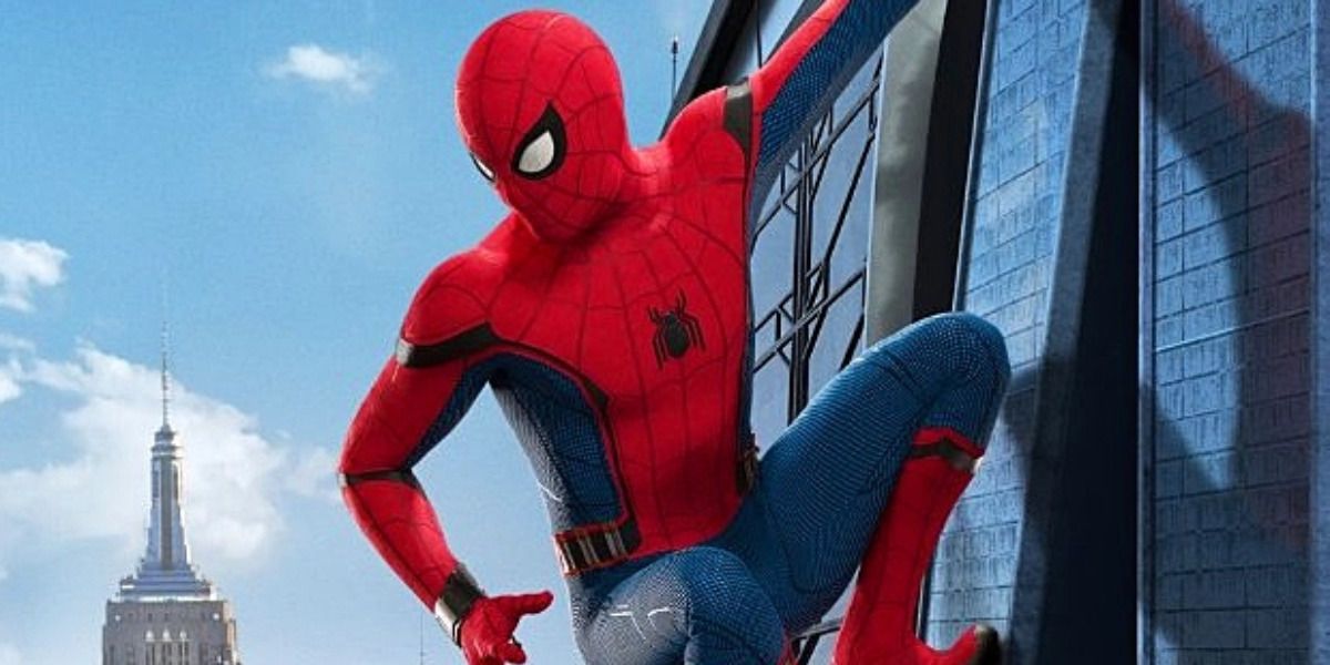 An image of Spider-Man on a building is shown.