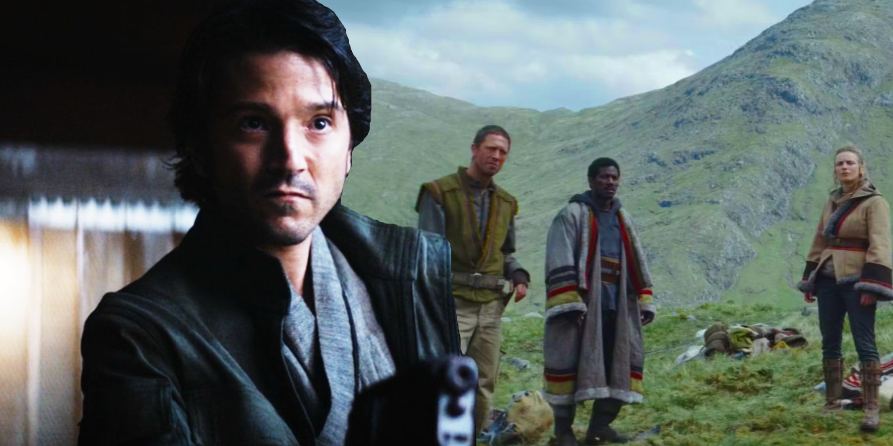 Diego Luna as Cassian Andor and the Aldhani Rebels