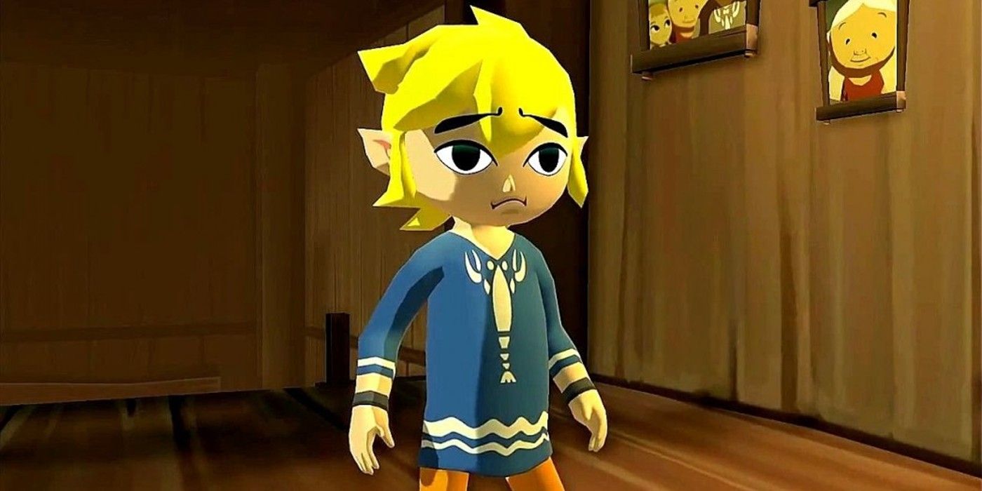 Link in his lobster pajamas from The Legend of Zelda: Wind Waker.