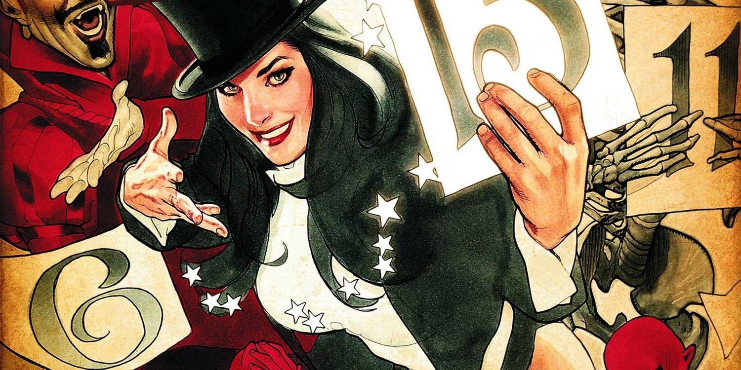 Zatanna realizando mágica na DC Comics