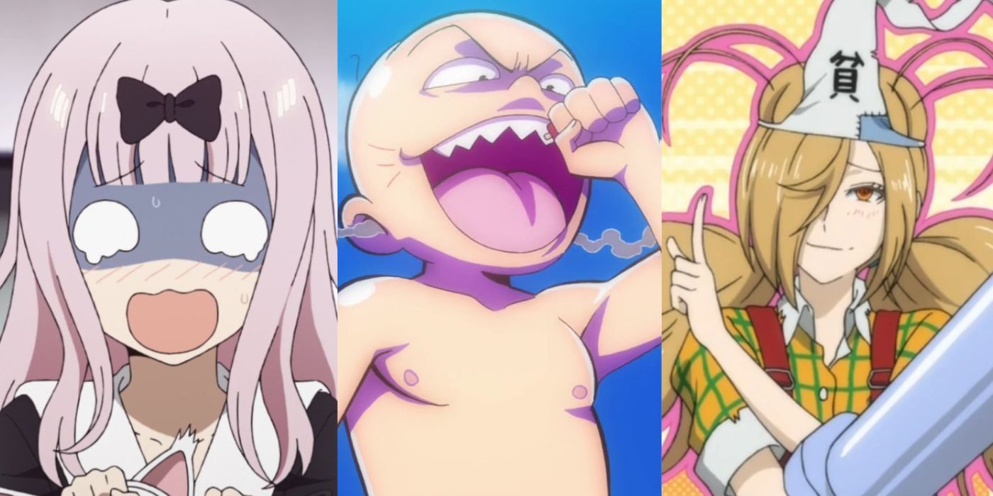 Characters from the animes Kaguya-Sama Love is War, Mr.Osomatsu, and Good Luck Girl.