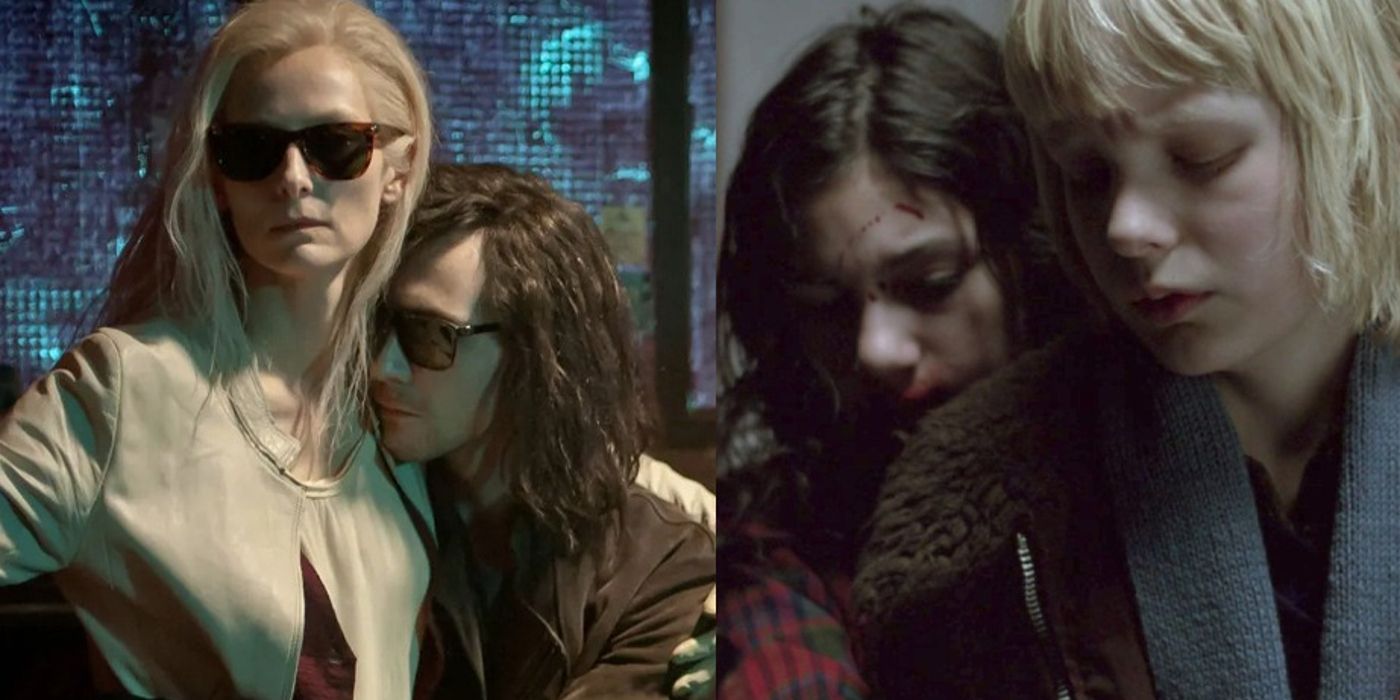 Lovers embrace in Only Lovers Left Alive and Let the Right One In