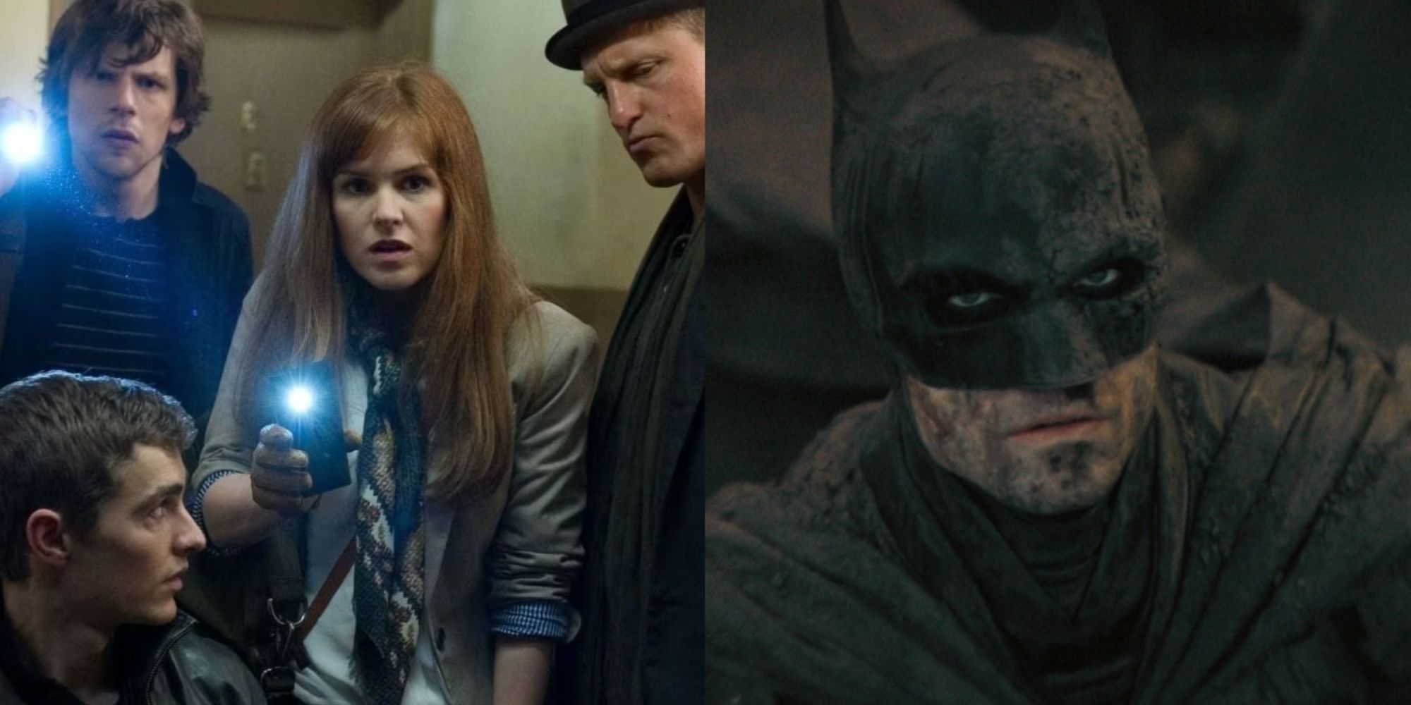 Split image of Now You See Me and The Batman