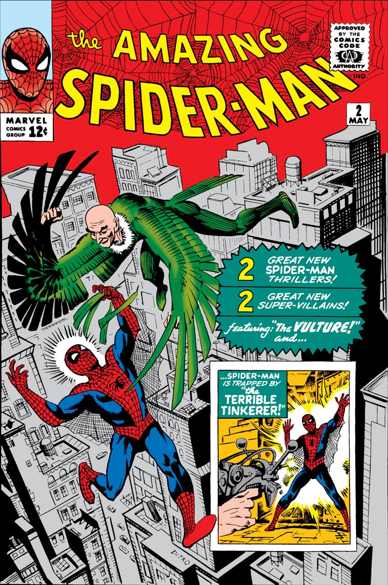 Amazing spider-man 2 cover spider-man midair fighting with vulture