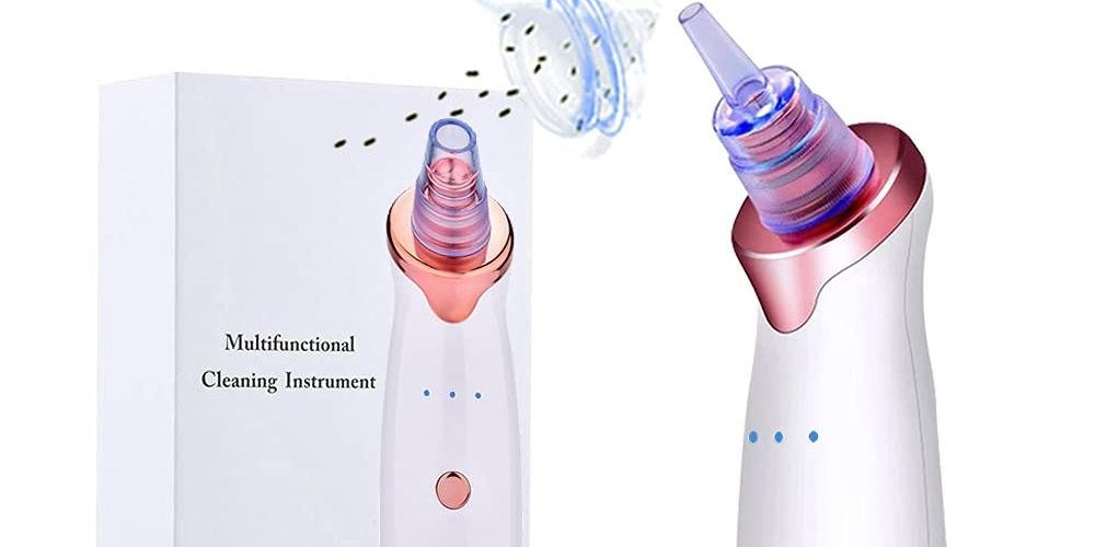 Pink and white pore vacuum head