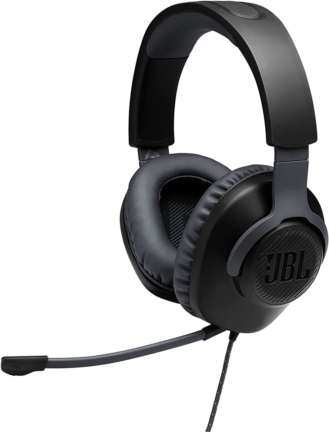 jbl quantum 100 wired over ear gaming headphone hitam