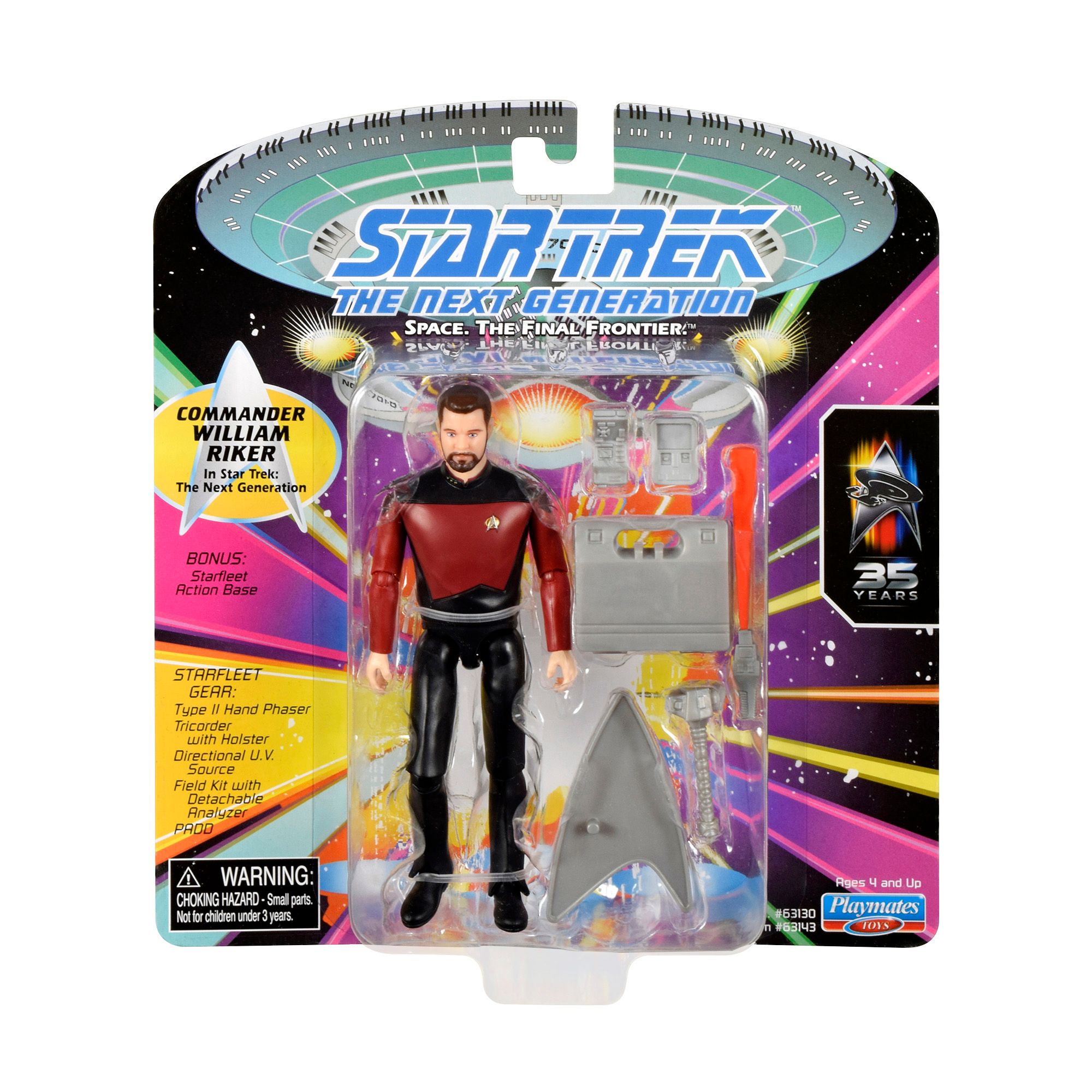 Star Trek The Next Generation Riker Playmates Toys Action Figure