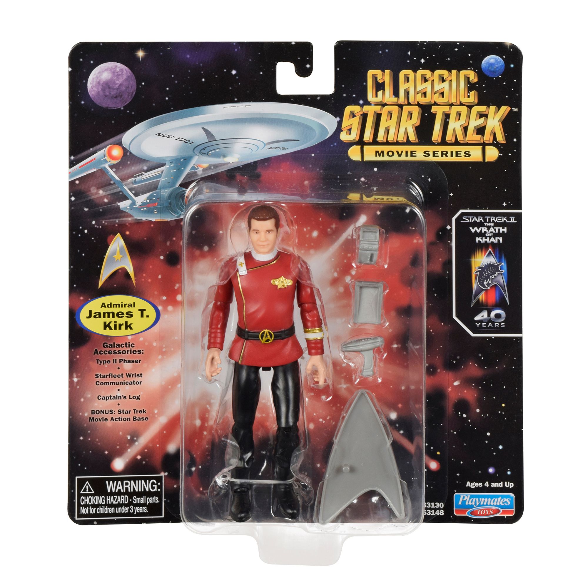 Star Trek Wrath Of Khan Kirk Playmates Toys Action Figure
