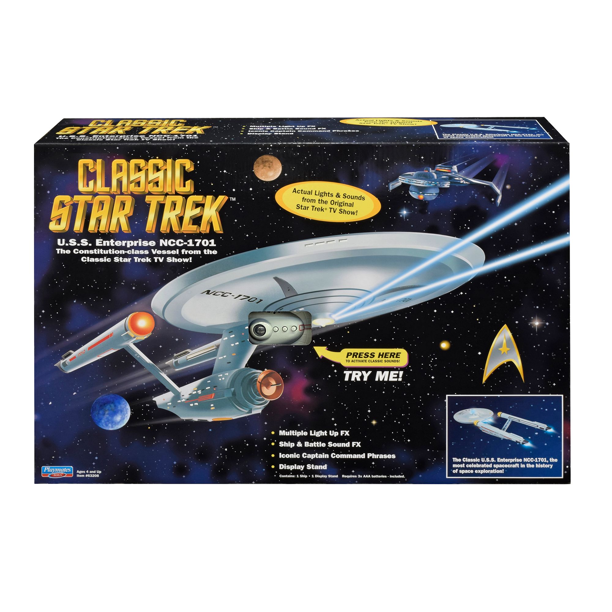 Classic Star Trek USS Enterprise Playmates Toys