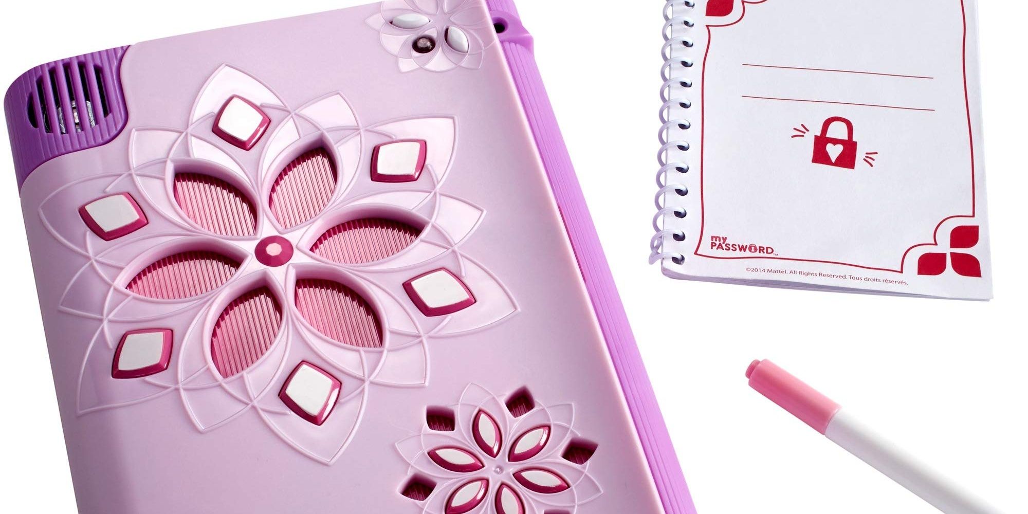 Purple Floral Password Diary