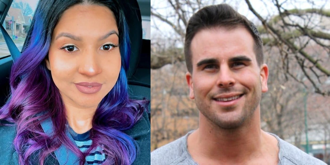 90 Day Fiancé&rsquo;s Karine Staehle &amp; Bachelor Nation&rsquo;s Josh Seiter in split image