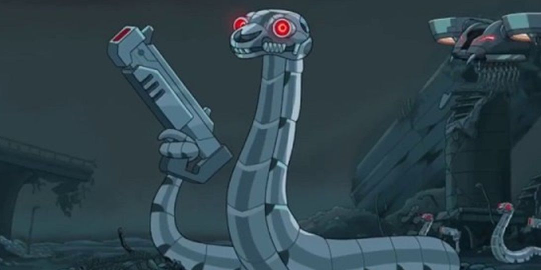 Um Exterminador de Serpentes em Rick and Morty