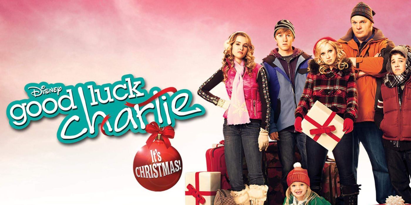 Uma imagem promocional para Good Luck Charlie... É Natal!
