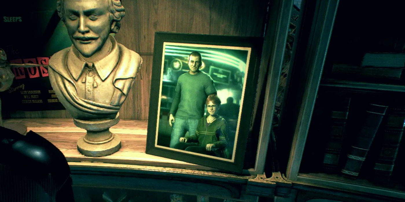 Uma captura de tela de Wayne Manor de Arkham Knight