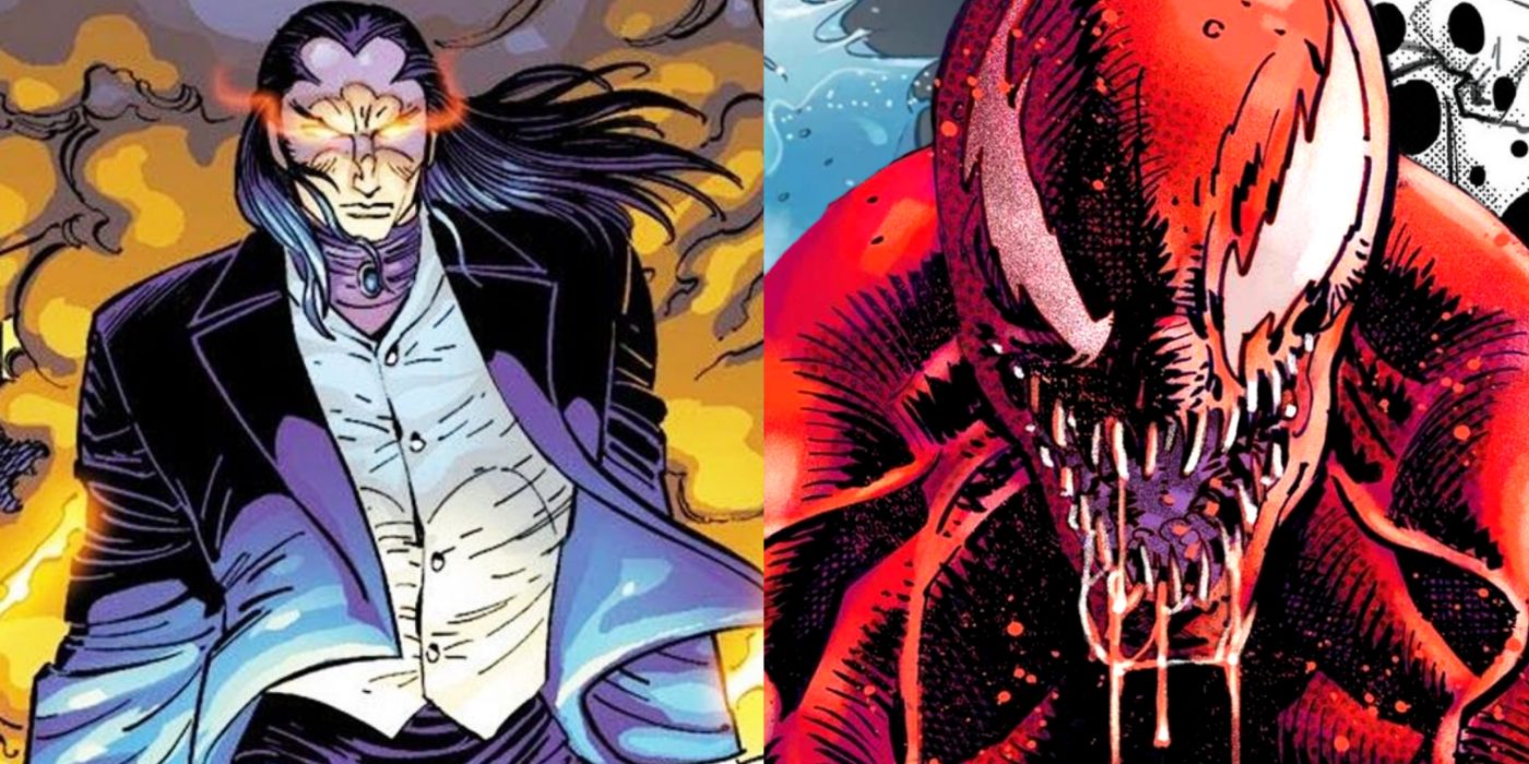 A split image of Morlun and Carnage.