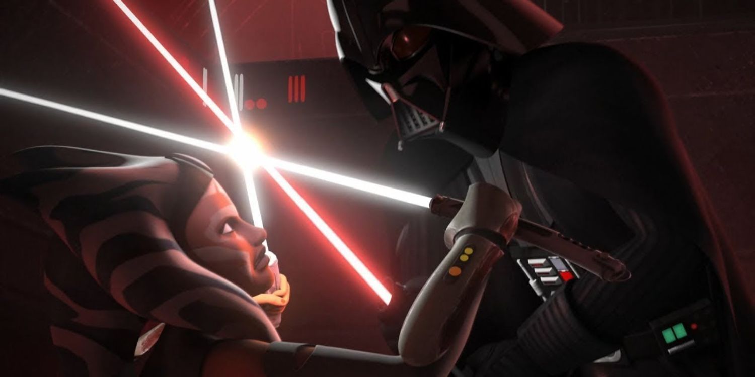 Ahsoka Tano vs. Darth Vader in Rebels