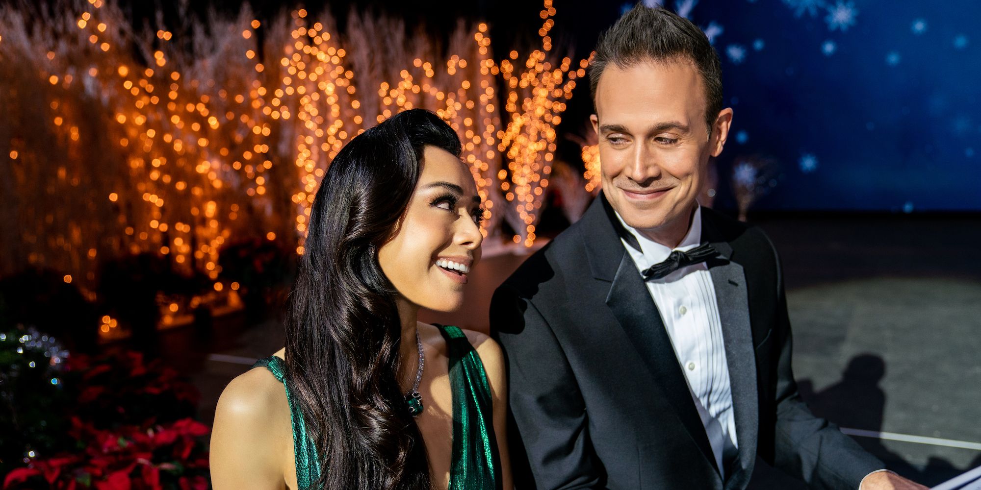 Aimee Garcia and Freddie Prinze Jr. in Christmas With You movie