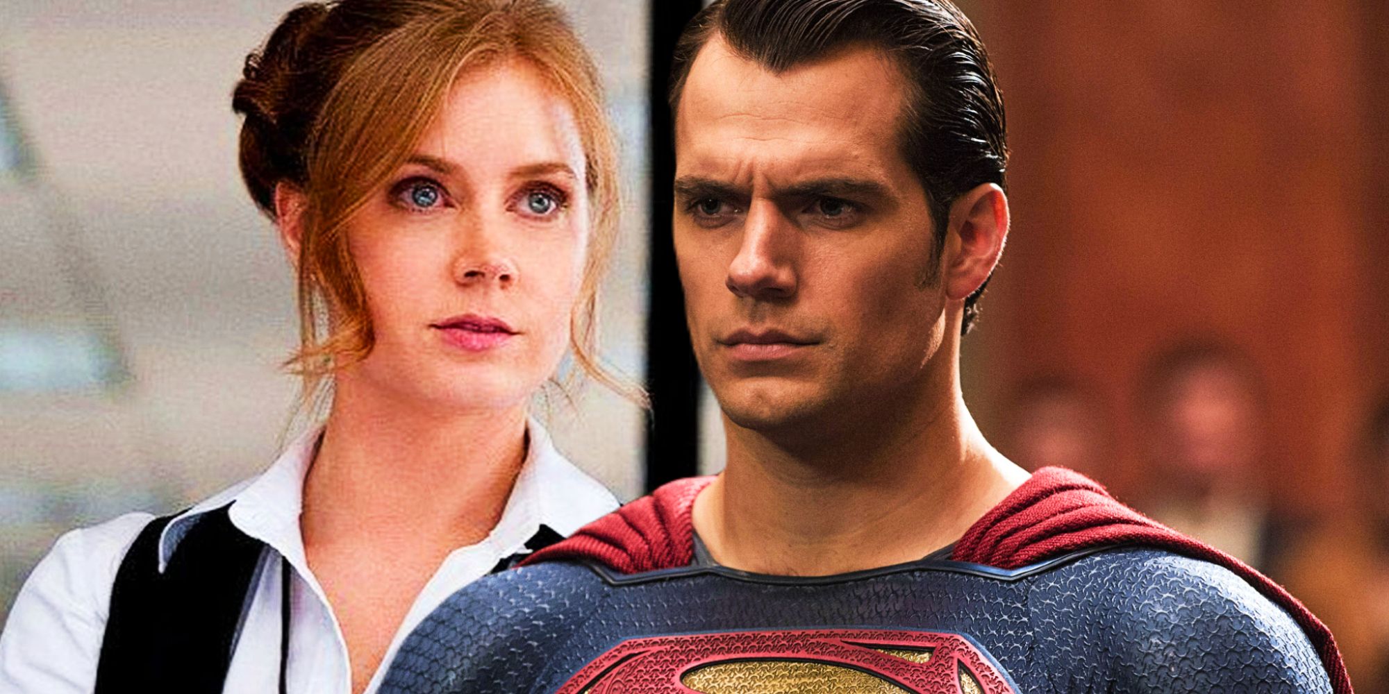 Amy Adams as Lois Lane and Henry Cavill as Superman