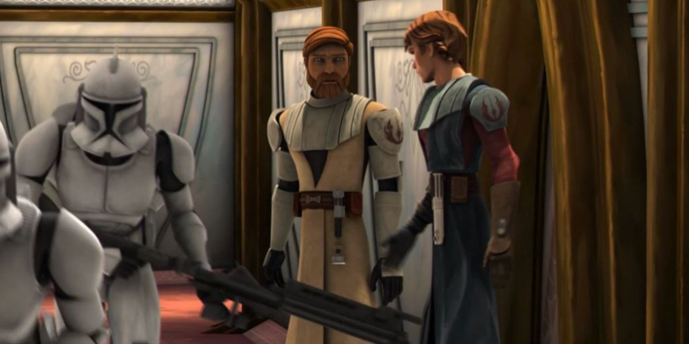 Anakin calls Satine Obi-Wan's girlfriend in The Clone Wars