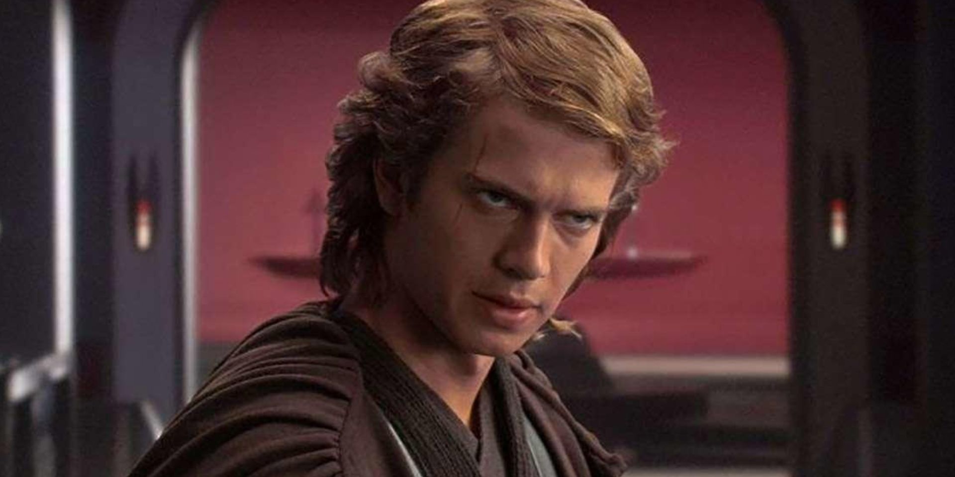 Anakin glaring in Palpatine's office in Revenge of the Sith