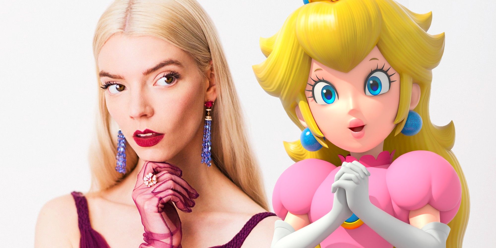 Anya Taylor-Joy, Chris Pratt & Charlie Day Channel Princess Peach