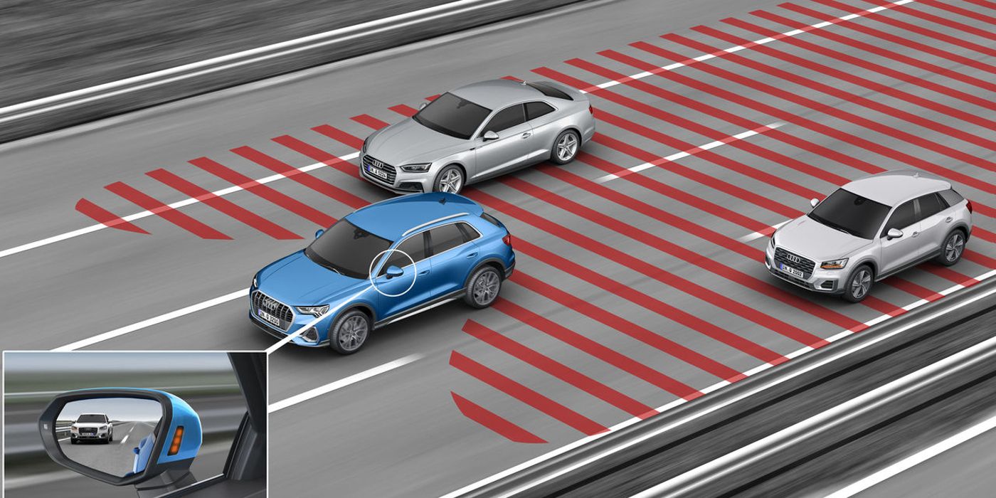 Visualização de assistência ao motorista Audi