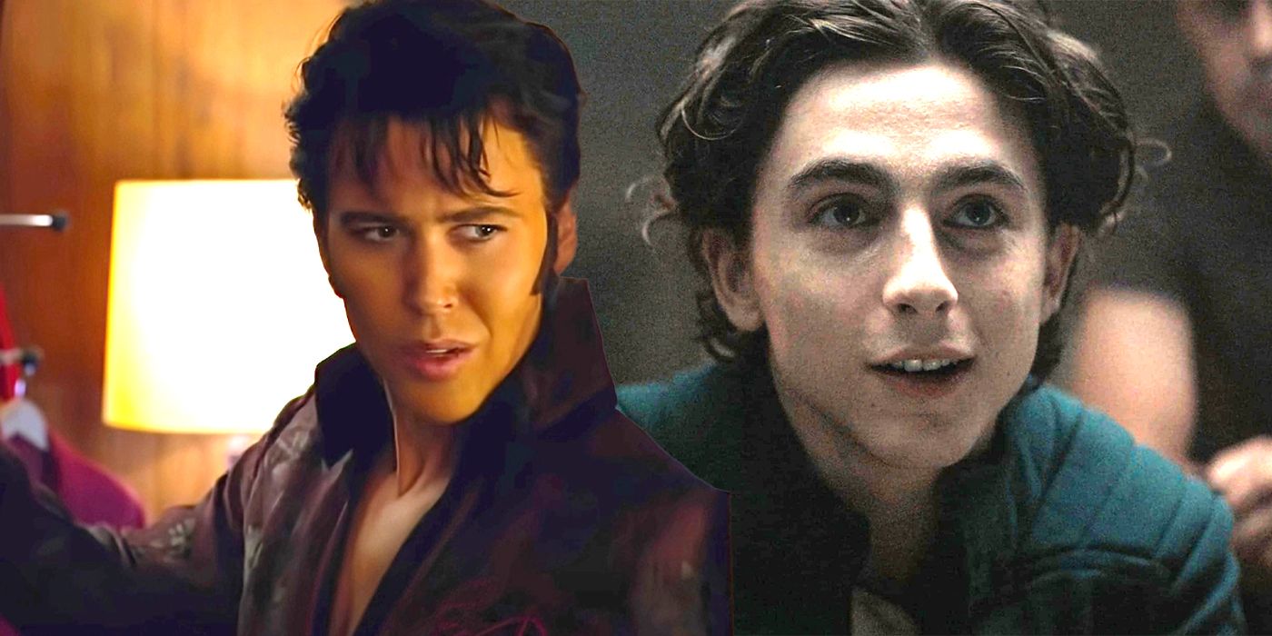 Austin Butler as Elvis and Timothee Chalamet in Dune