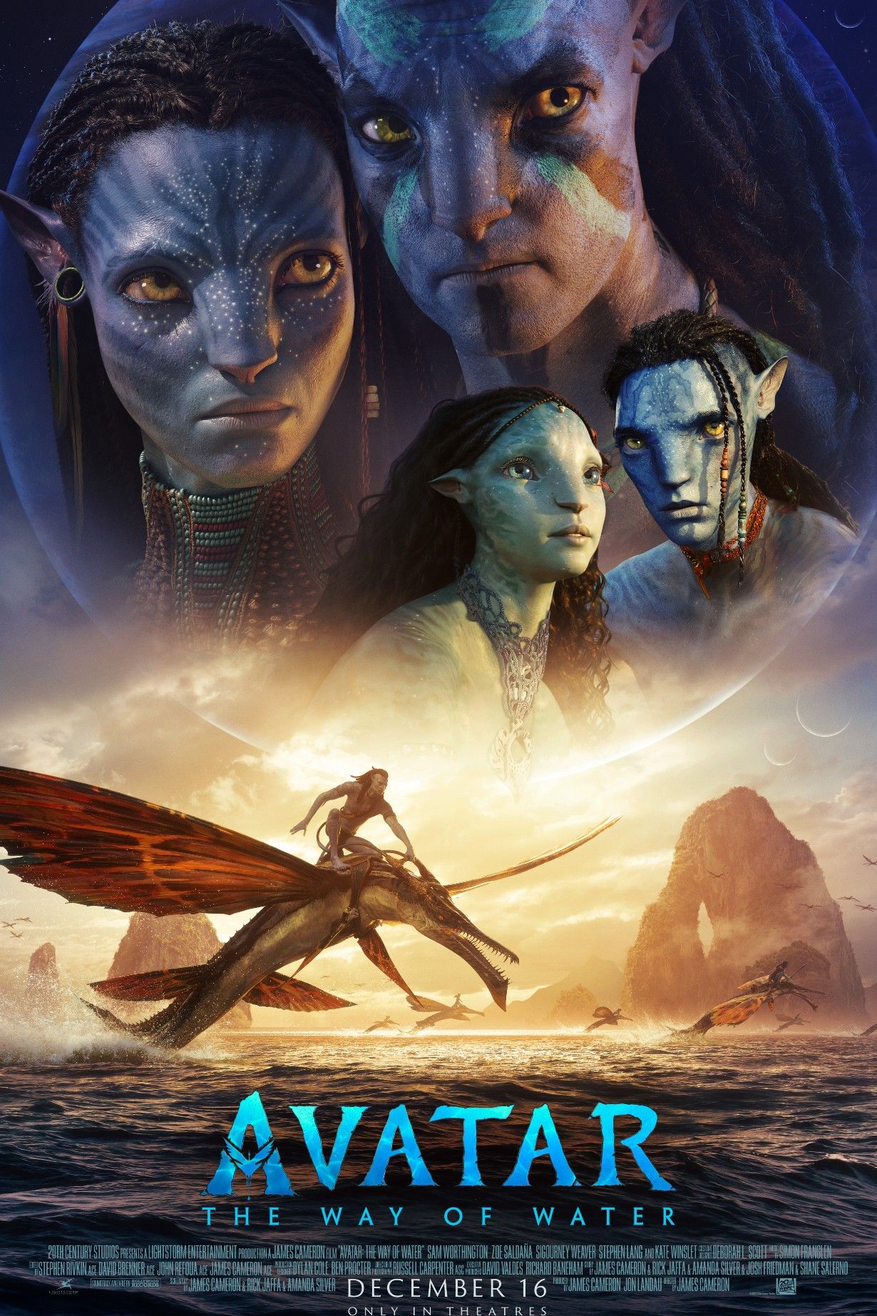 avatar the way of water nieuwe poster