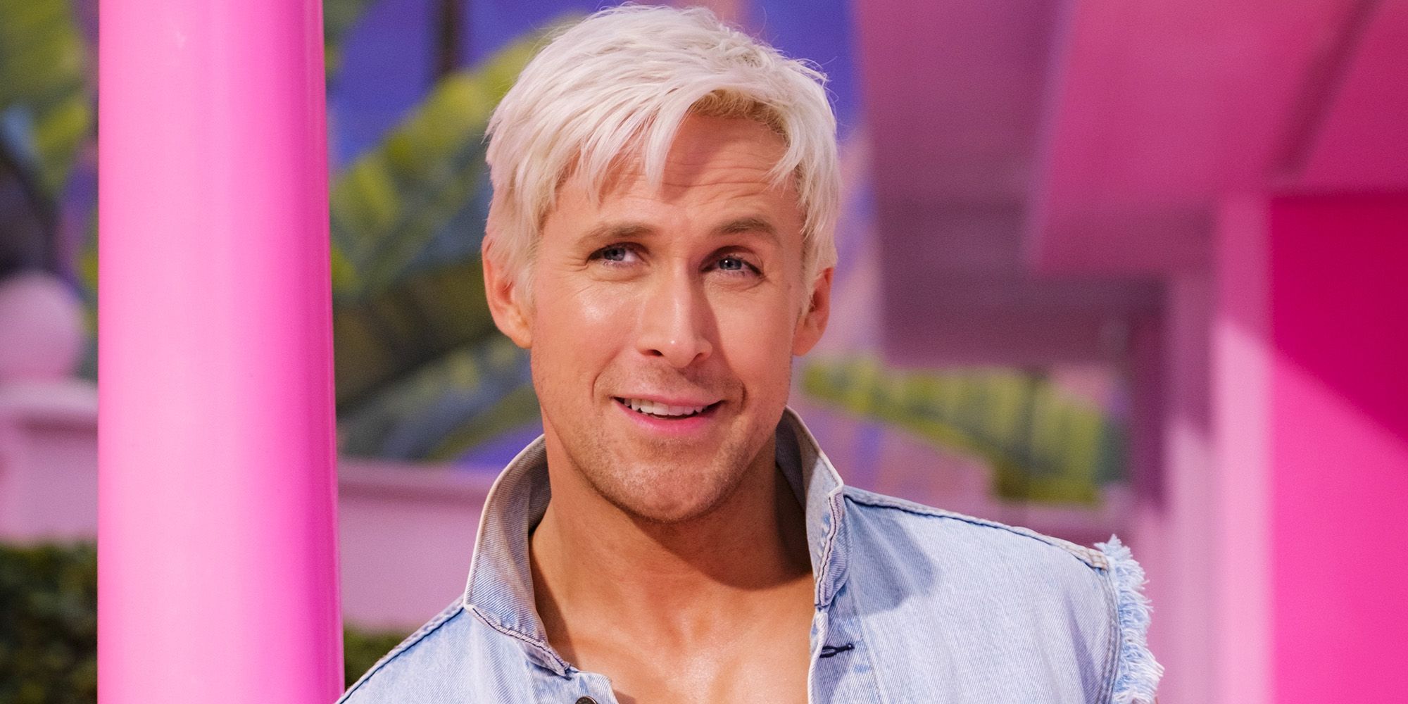 Ryan Gosling as Ken smiling in Barbie