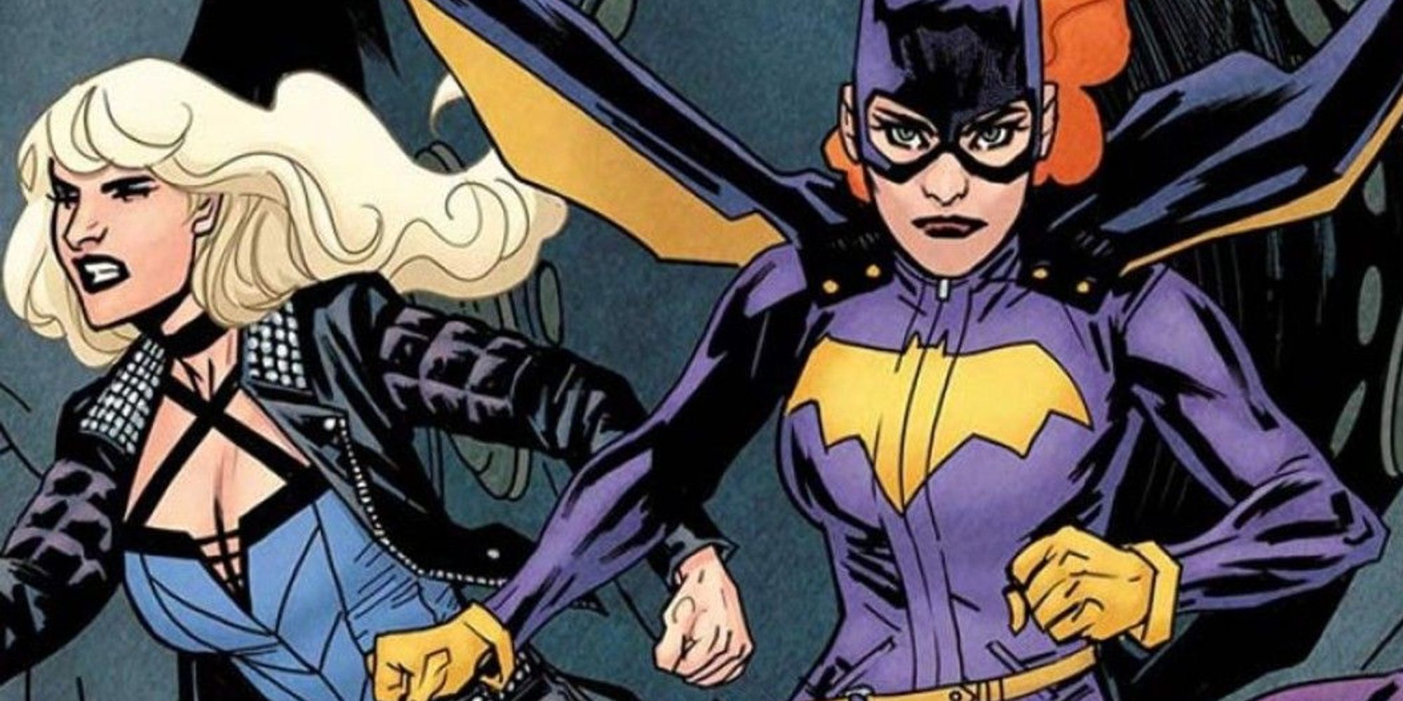 Batgirl and Black Canary together as Birds Of Prey in the comics