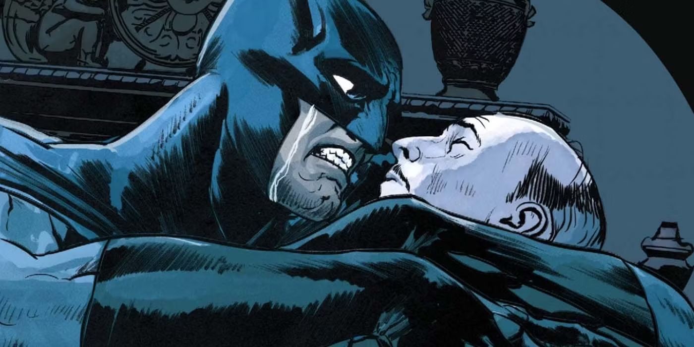 Batman Holding Dead Alfred