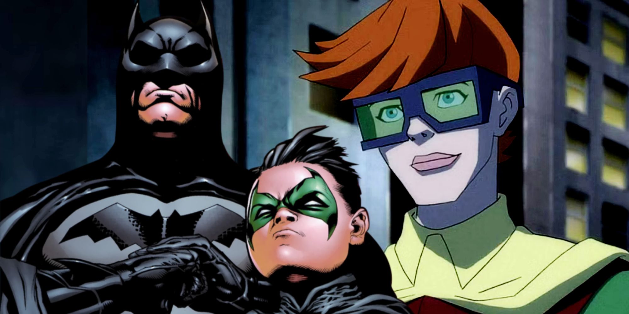 Batman and Robins Damian Wayne and Carrie Kelley