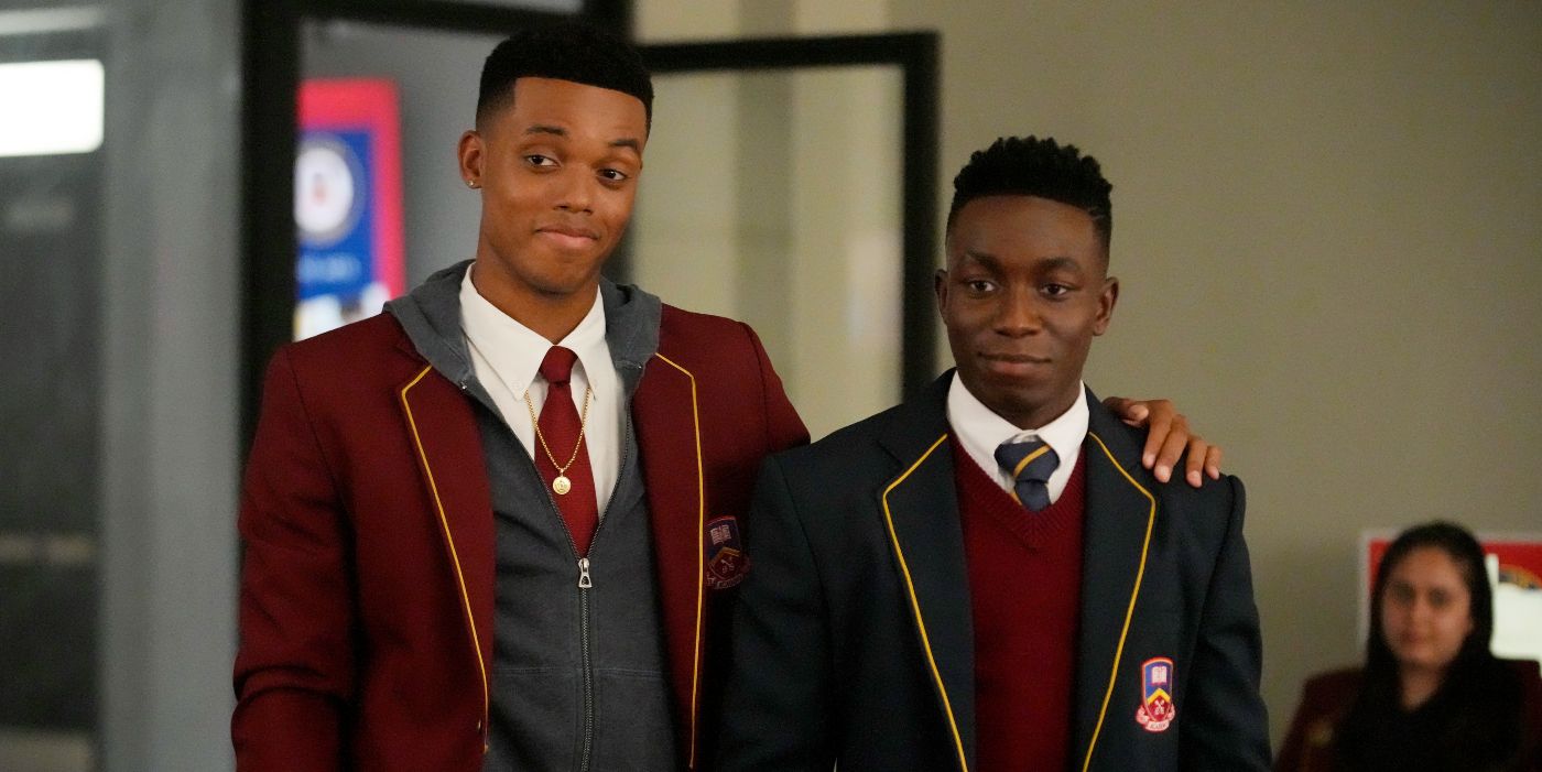 Jabari Banks as Will Smith and Olly Sholotan as Carlton Banks