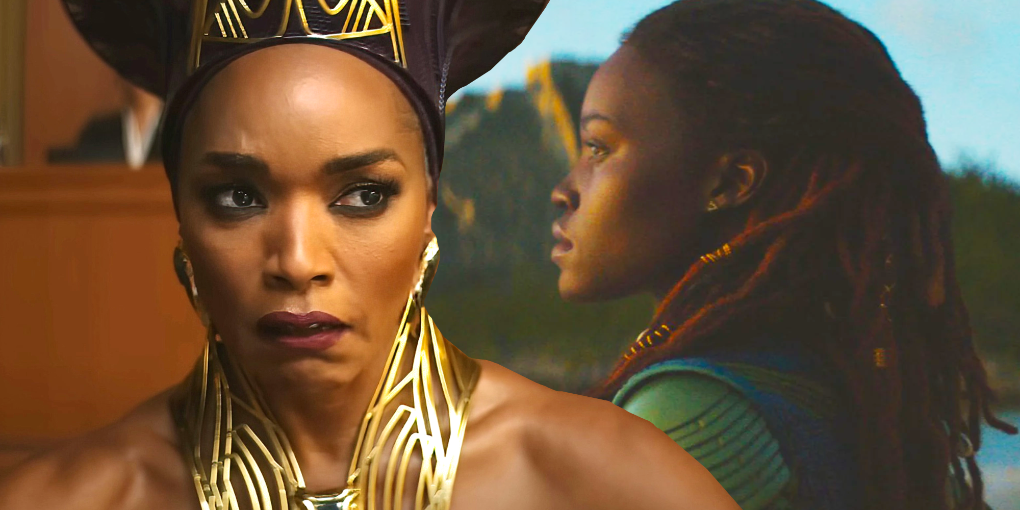 Black Panther 2's Queen Ramonda and Nakia