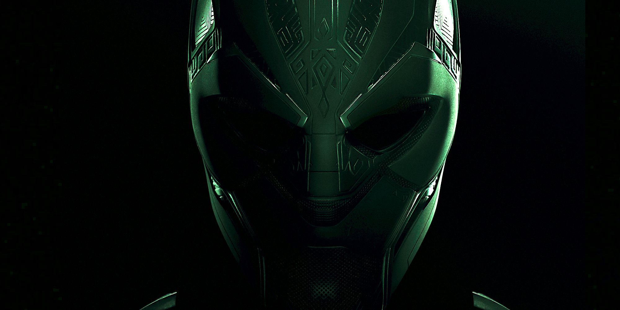 Black Panther Wakanda Forever Mask Poster MCU Green
