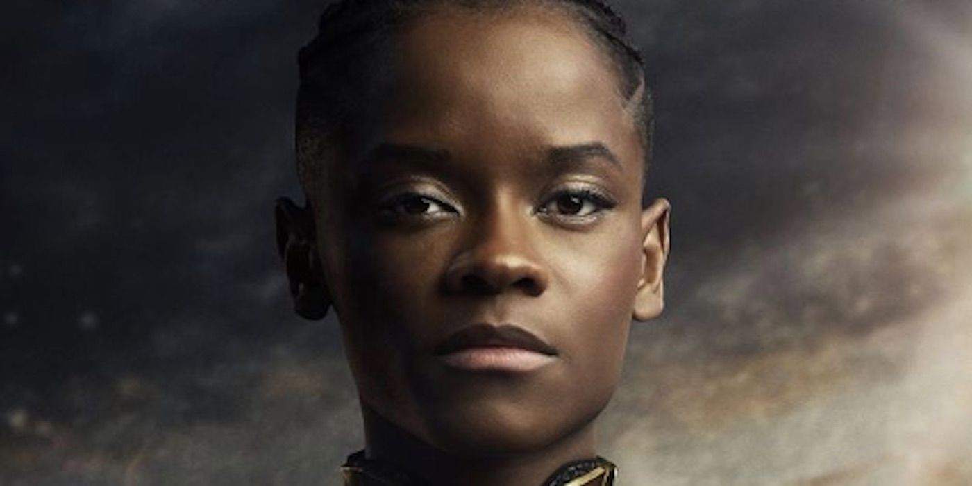 Shuri as the new Black Panther in Black Panther: Wakanda Forever poster