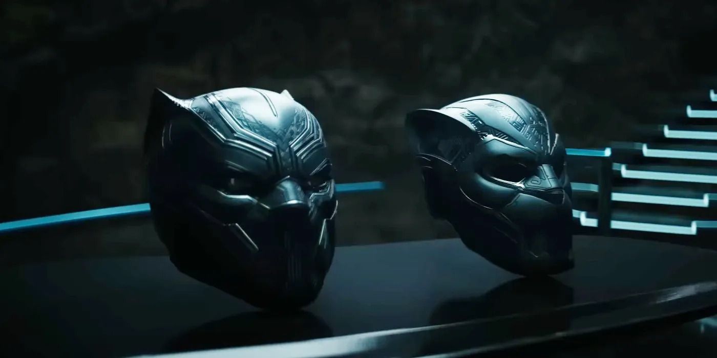 Black-Panther-Wakanda-Forever-two-Black-Panther-helmets