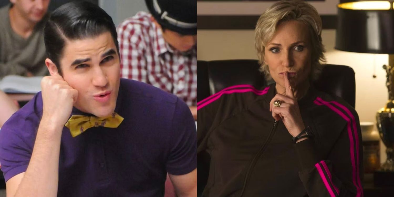 Blaine singing and Sue looking pensive