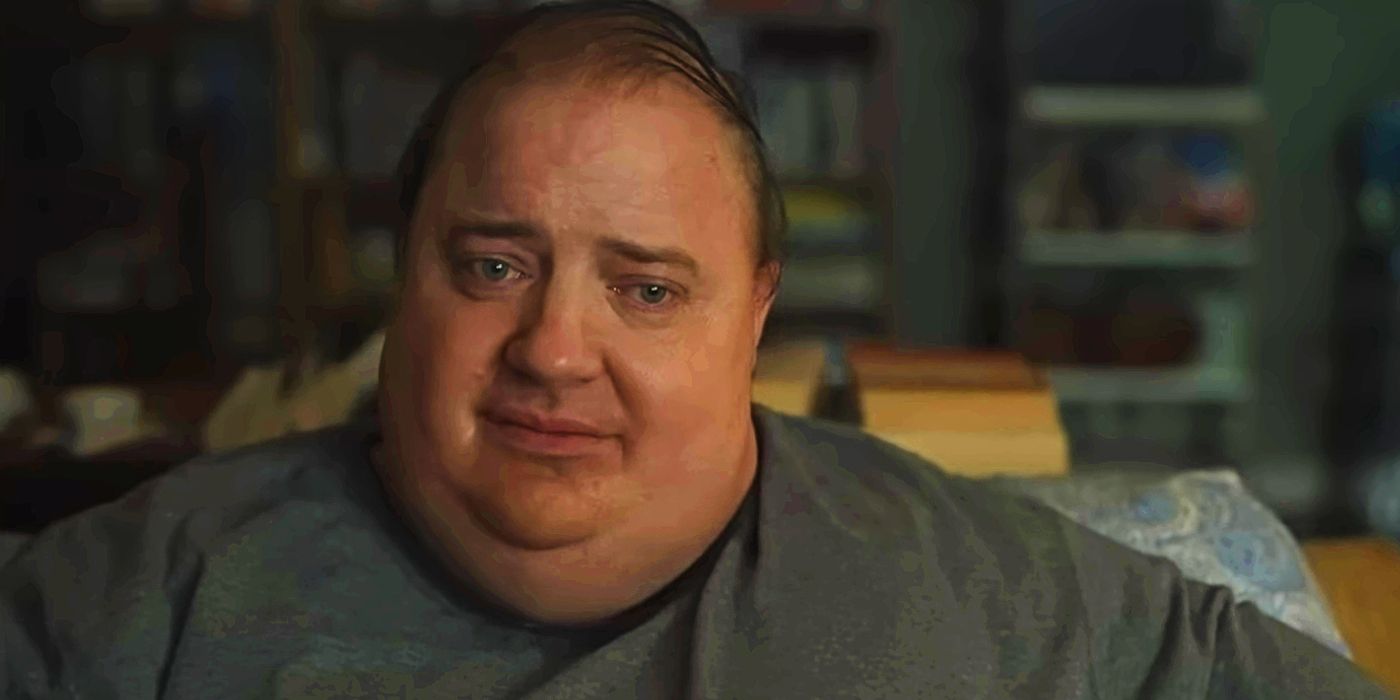 Brendan Fraser parece melancólico em The Whale