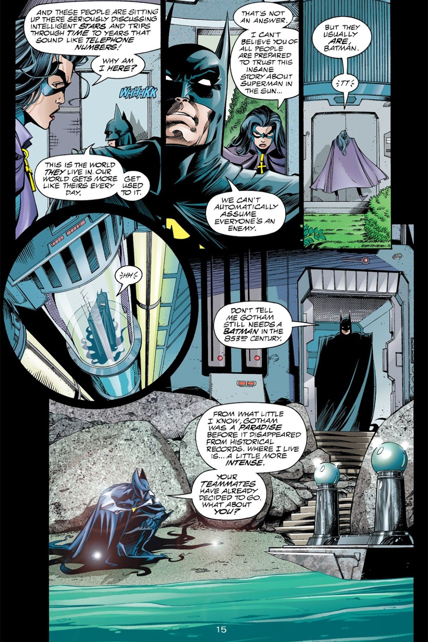 Bruce Wayne conhece o futuro Batman