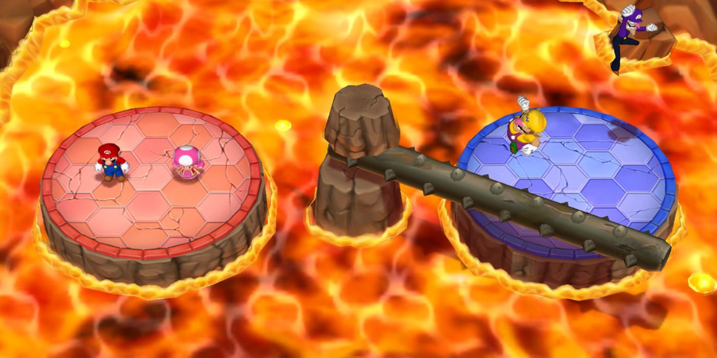 Minijogo Burnstile em Mario Party 6