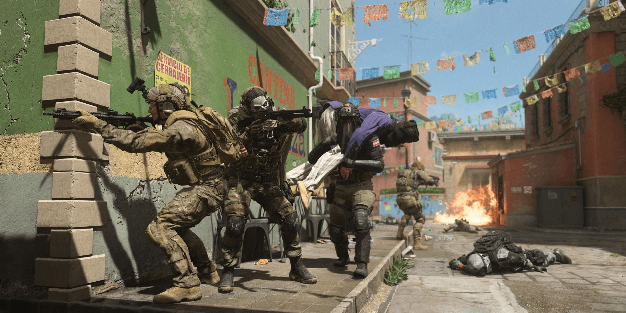 Screenshot of a Mercado prisoner rescue from Modern Warfare 2