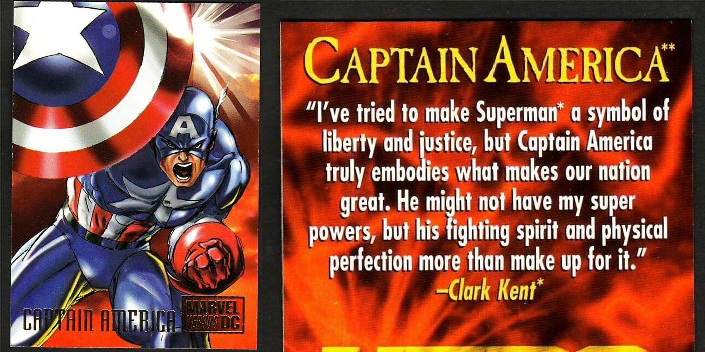 Captain America SUperman Marvel DC Comics
